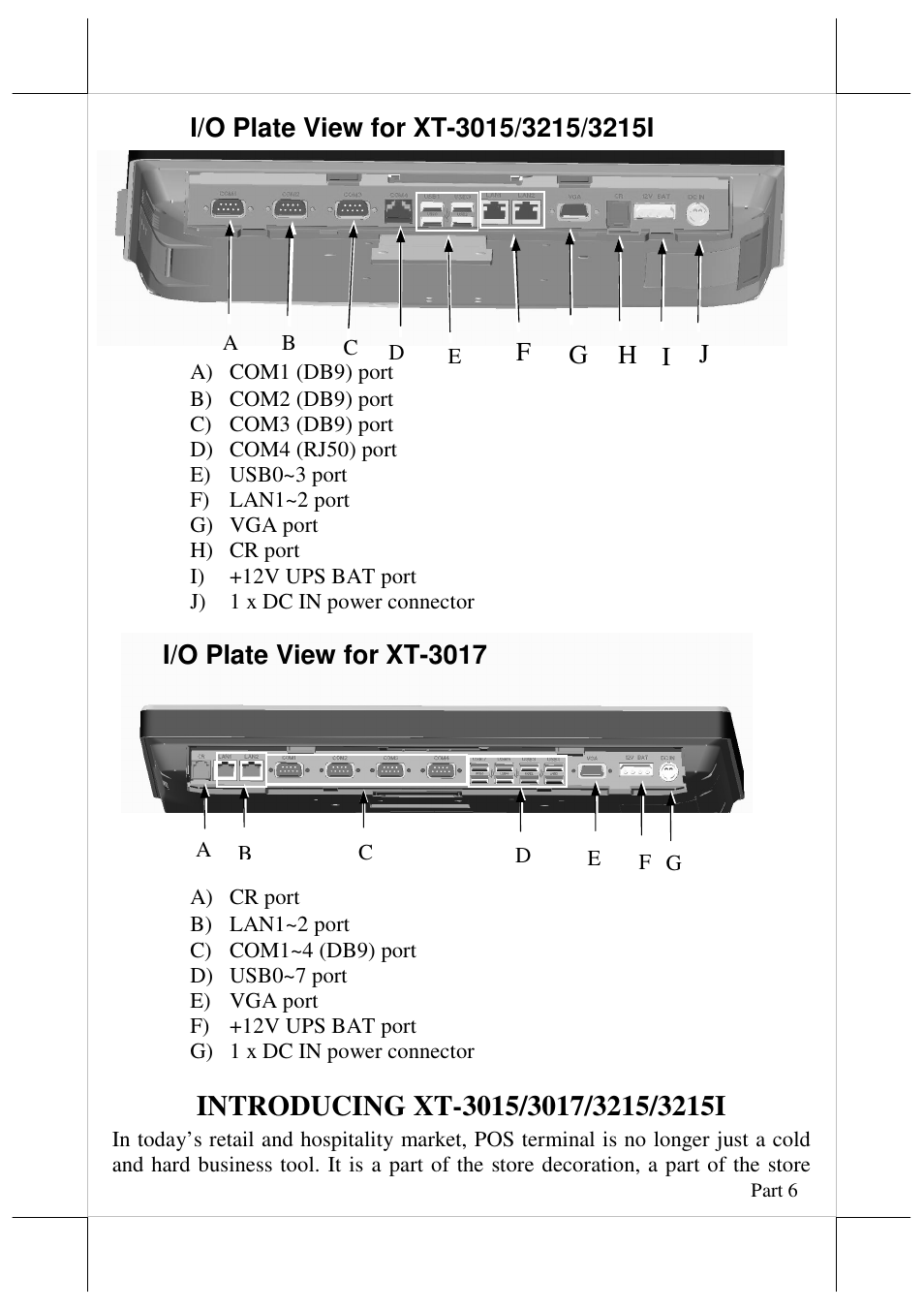 Posiflex JIVA XT-3015 User Manual | Page 6 / 18