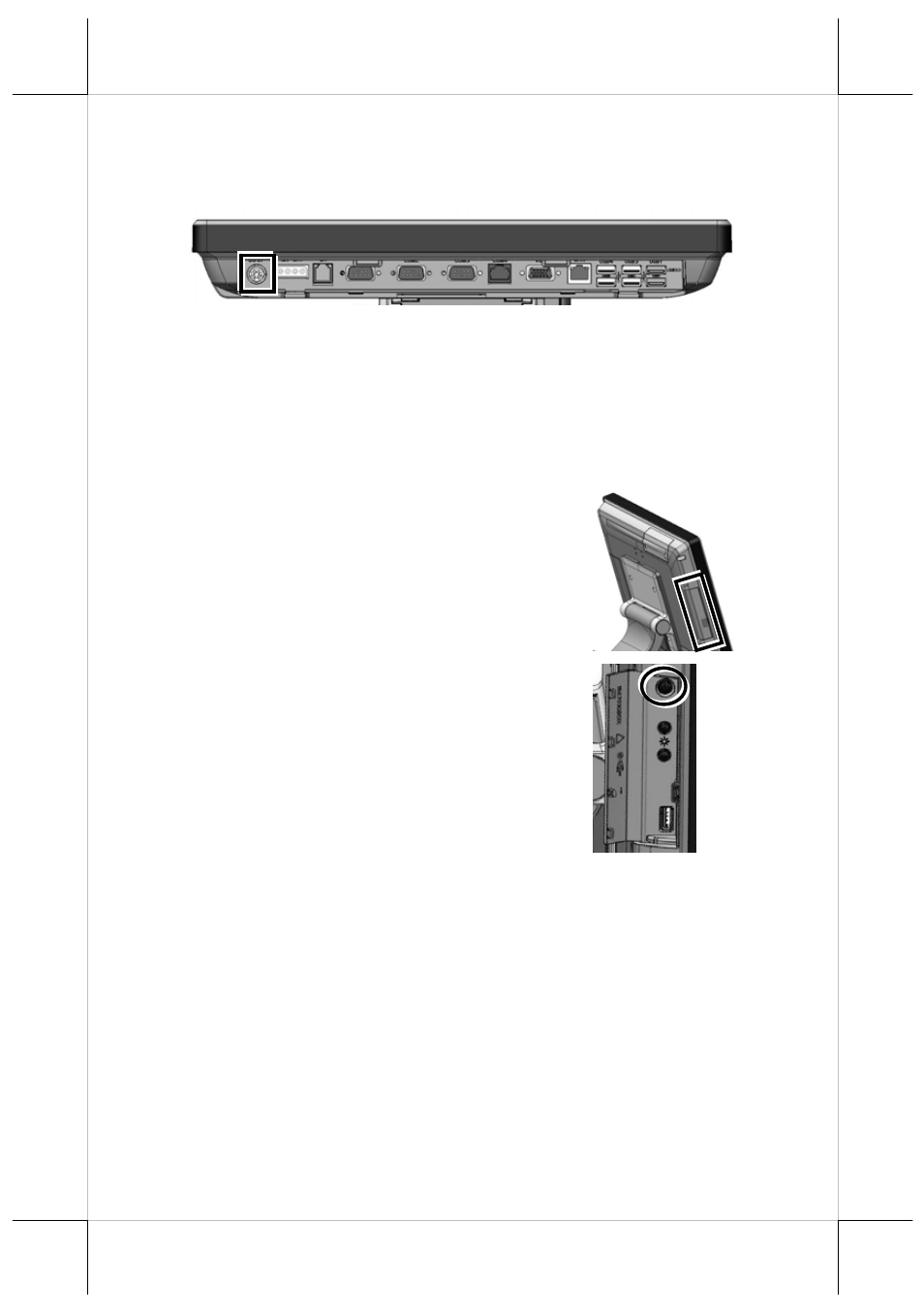 Connecting power cable connector to the terminal | Posiflex JIVA XT-3915IR User Manual | Page 6 / 8