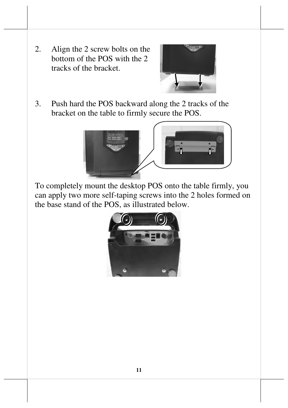 Posiflex HS-2512W-TS User Manual | Page 11 / 16