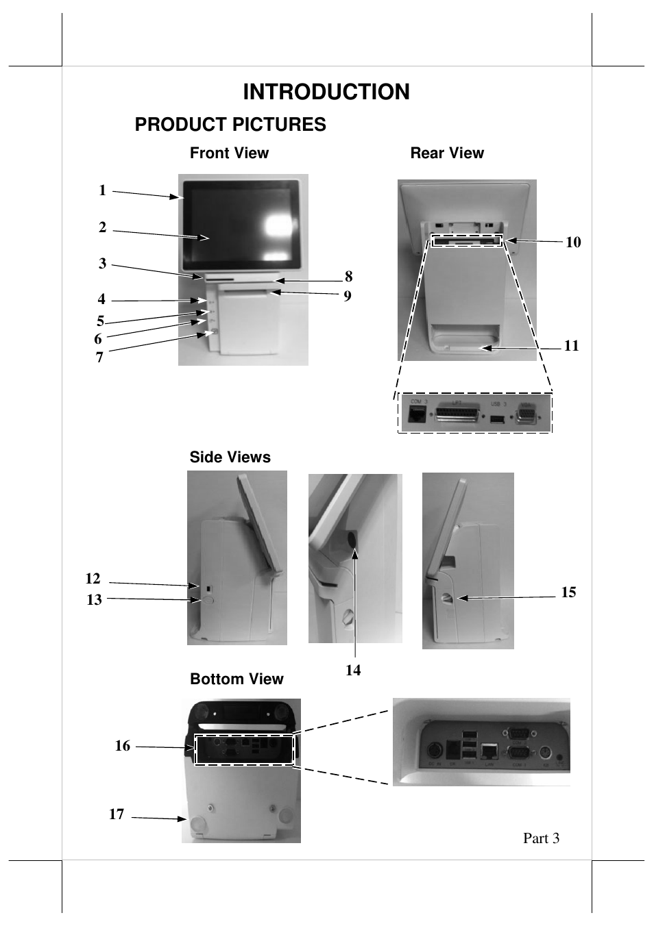 Introduction | Posiflex JIVA HS-2310 User Manual | Page 3 / 19