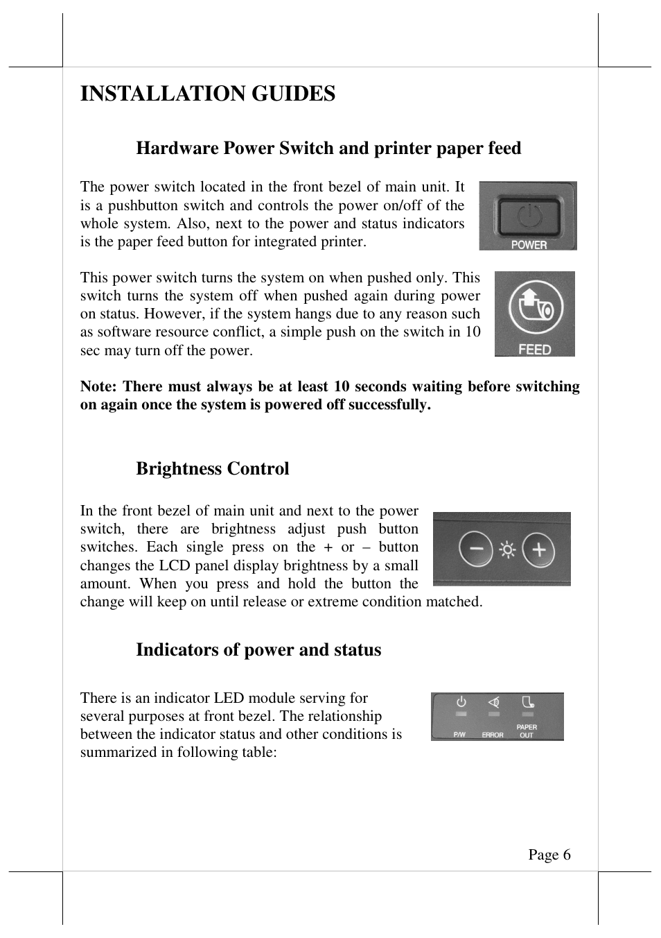 Installation guides | Posiflex JIVA XP-3208 User Manual | Page 7 / 20