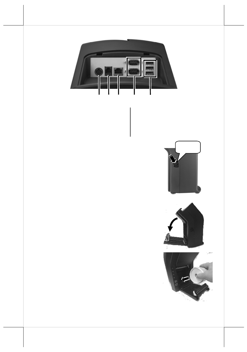 Loading a paper roll | Posiflex DS-210 User Manual | Page 4 / 20