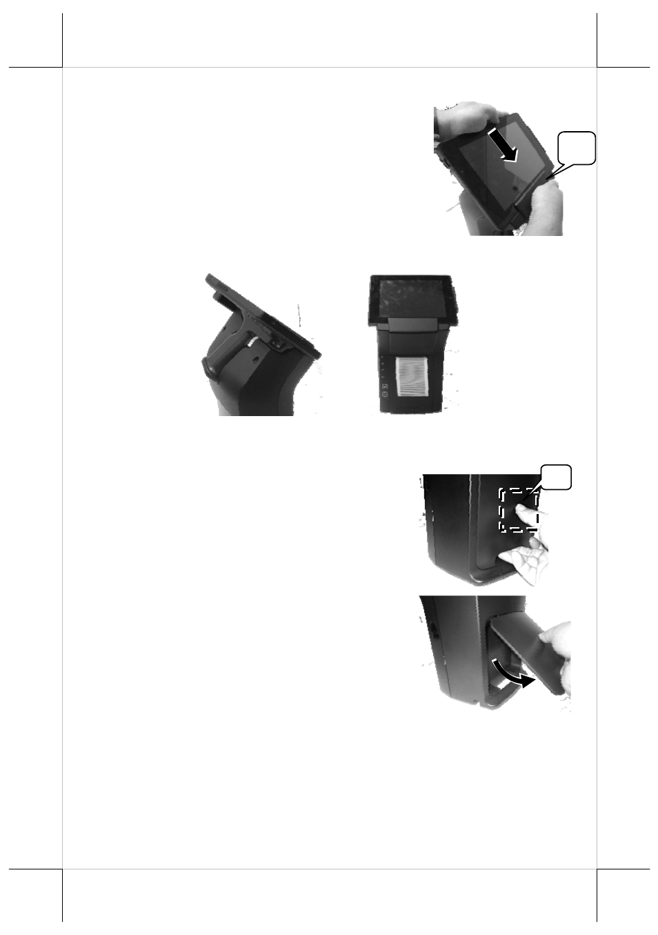 Connecting power adapter and i/o cables | Posiflex DS-210 User Manual | Page 6 / 20