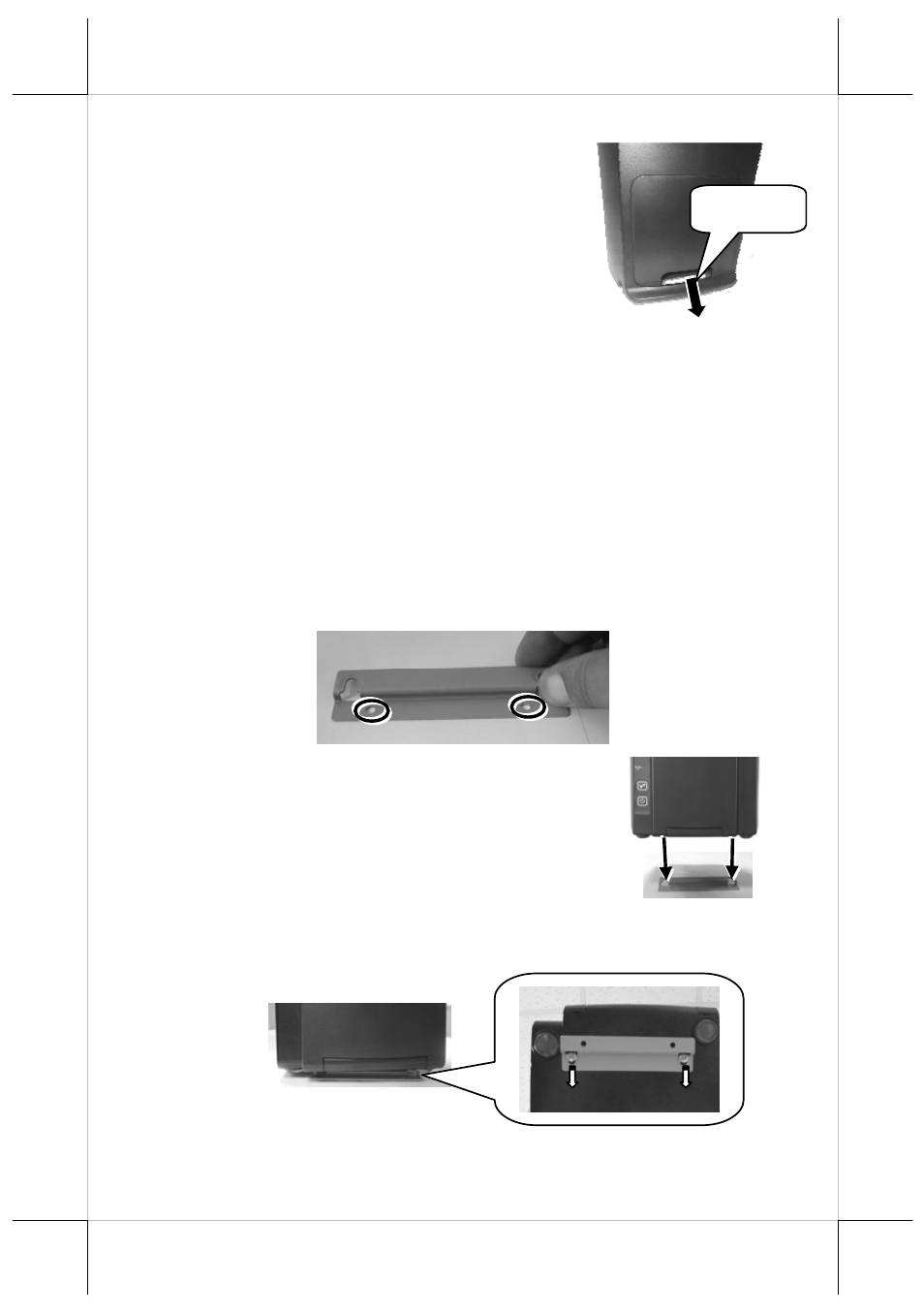 Mounting the pos onto a table | Posiflex DS-210 User Manual | Page 8 / 20