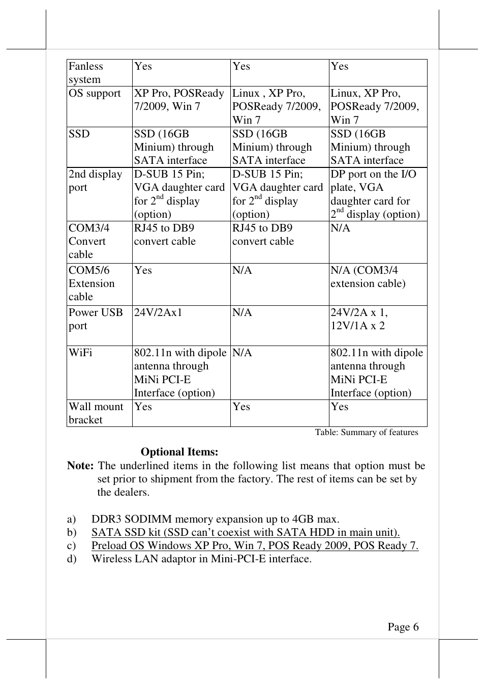 Posiflex TX-4200E User Manual | Page 6 / 12