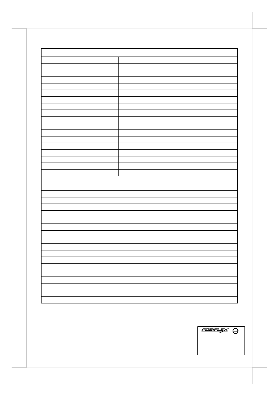 Command list, Epson command mode (power on default mode), Pst command mode | Posiflex PD-201R User Manual | Page 6 / 6