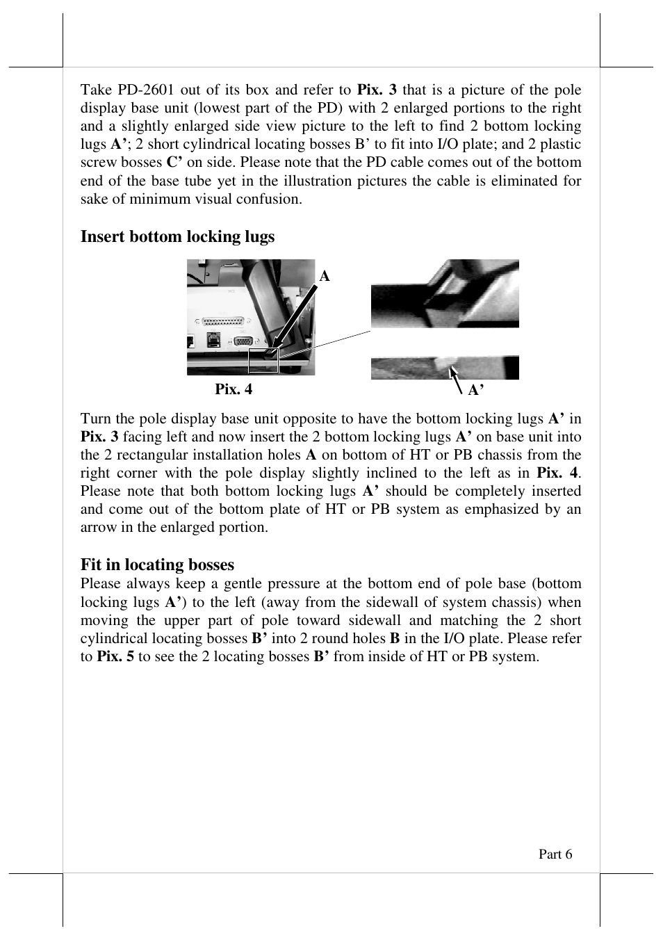 Posiflex PD-2600 User Manual | Page 6 / 11