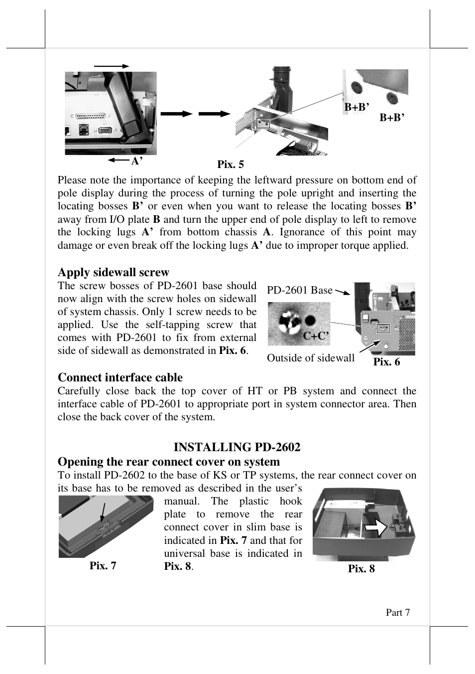 Posiflex PD-2600 User Manual | Page 7 / 11