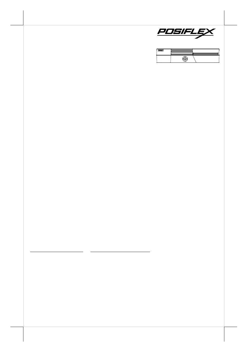 Posiflex CR-2200 Series User Manual | 10 pages