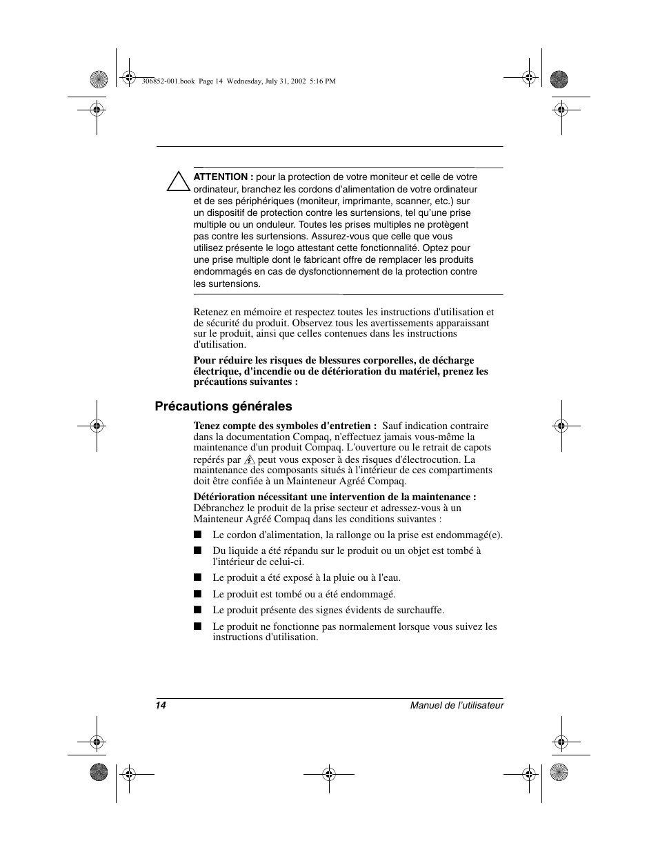 Compaq 7500 User Manual | Page 16 / 54