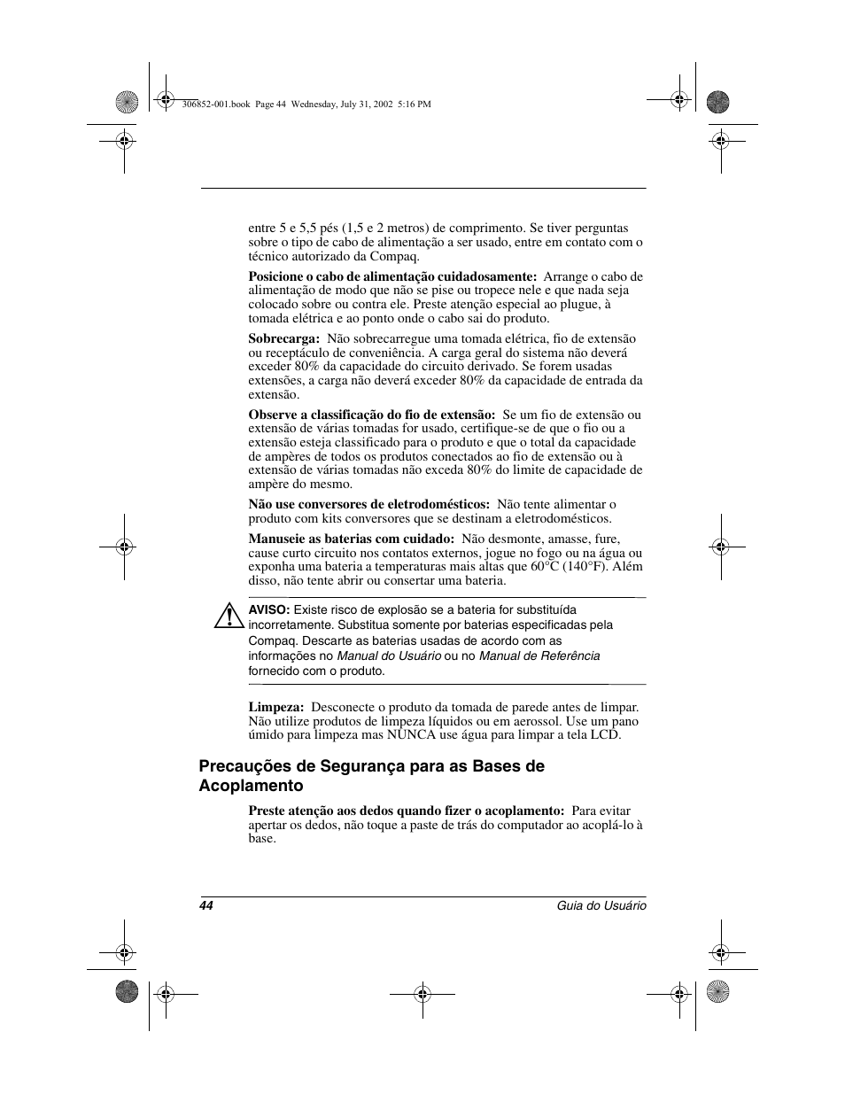 Compaq 7500 User Manual | Page 46 / 54