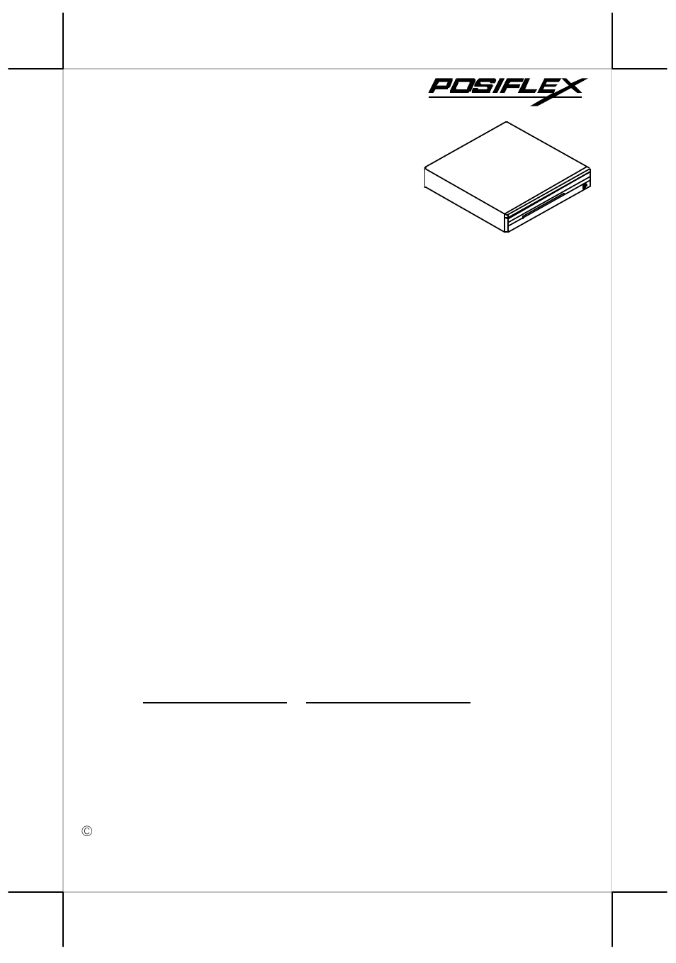 Posiflex CR-6300 Series User Manual | 6 pages