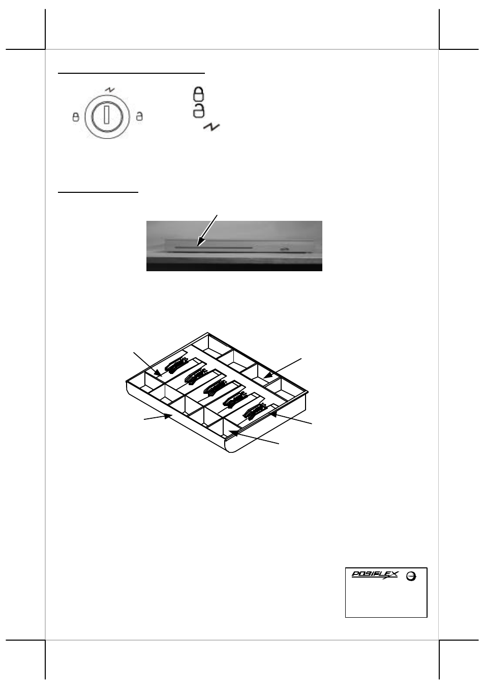 Keylock, Keylock operation, Structure | Posiflex CR-6300 Series User Manual | Page 6 / 6