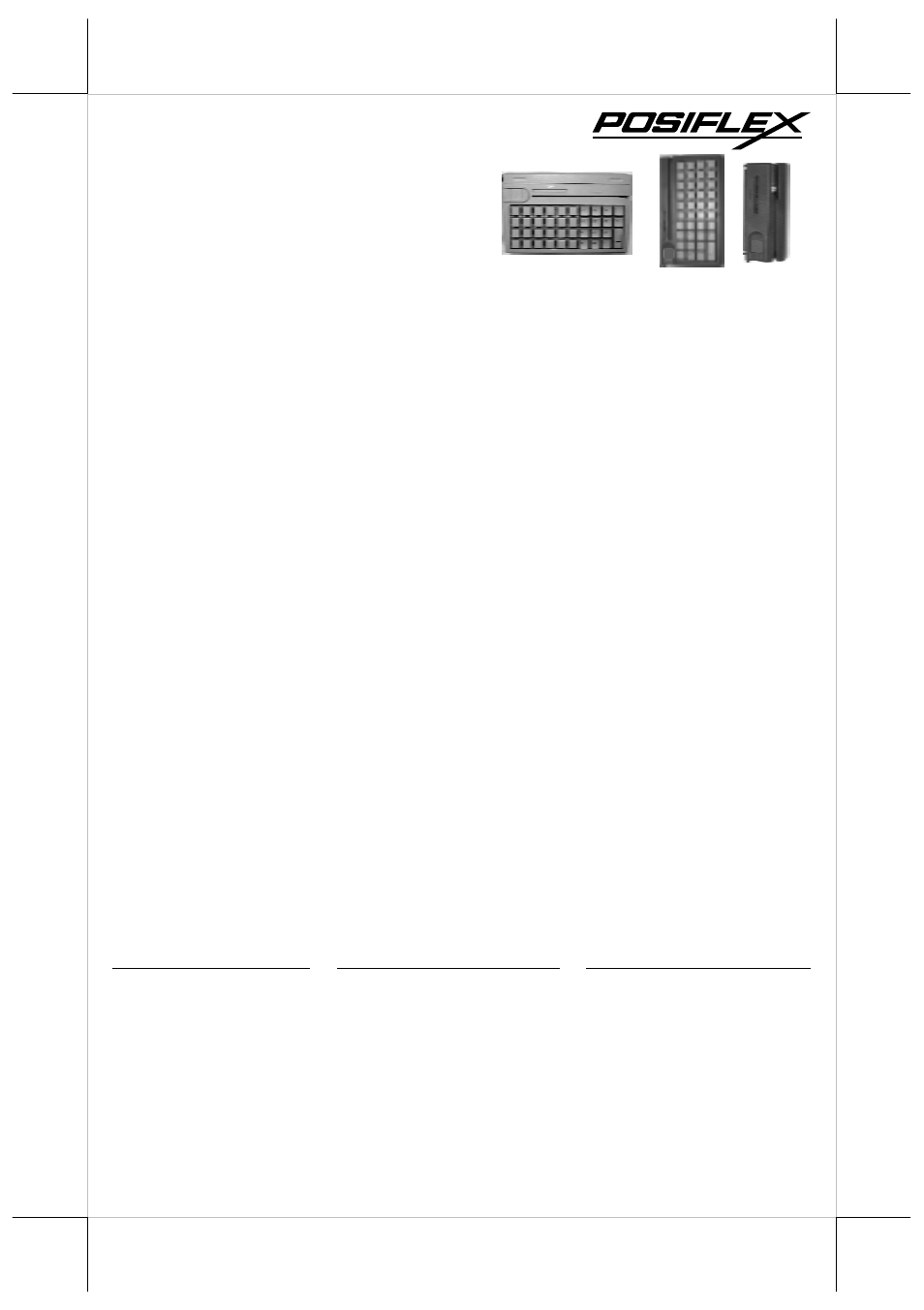 Posiflex KB-4000 User Manual | 10 pages
