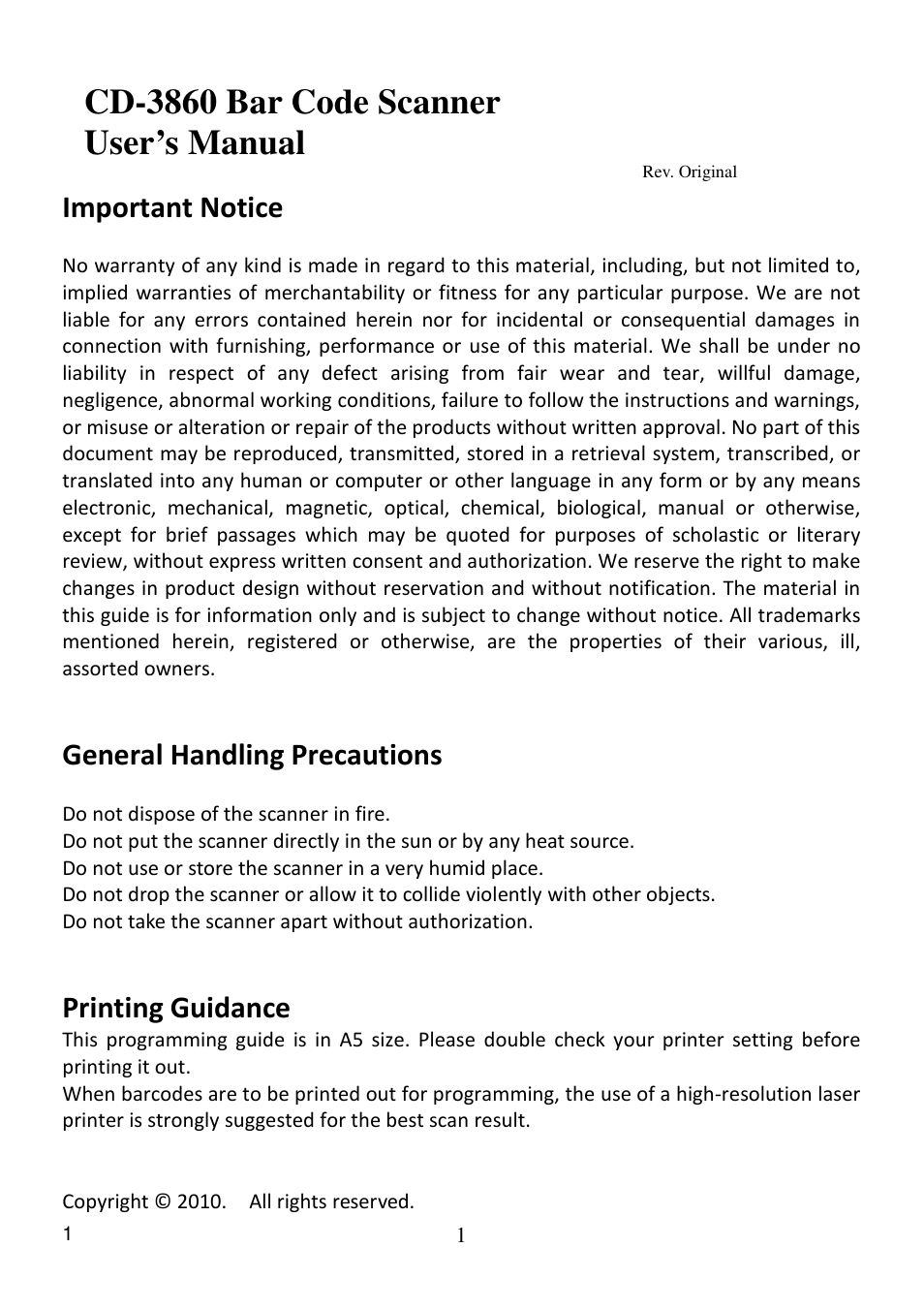 Posiflex CD-3860 User Manual | 55 pages