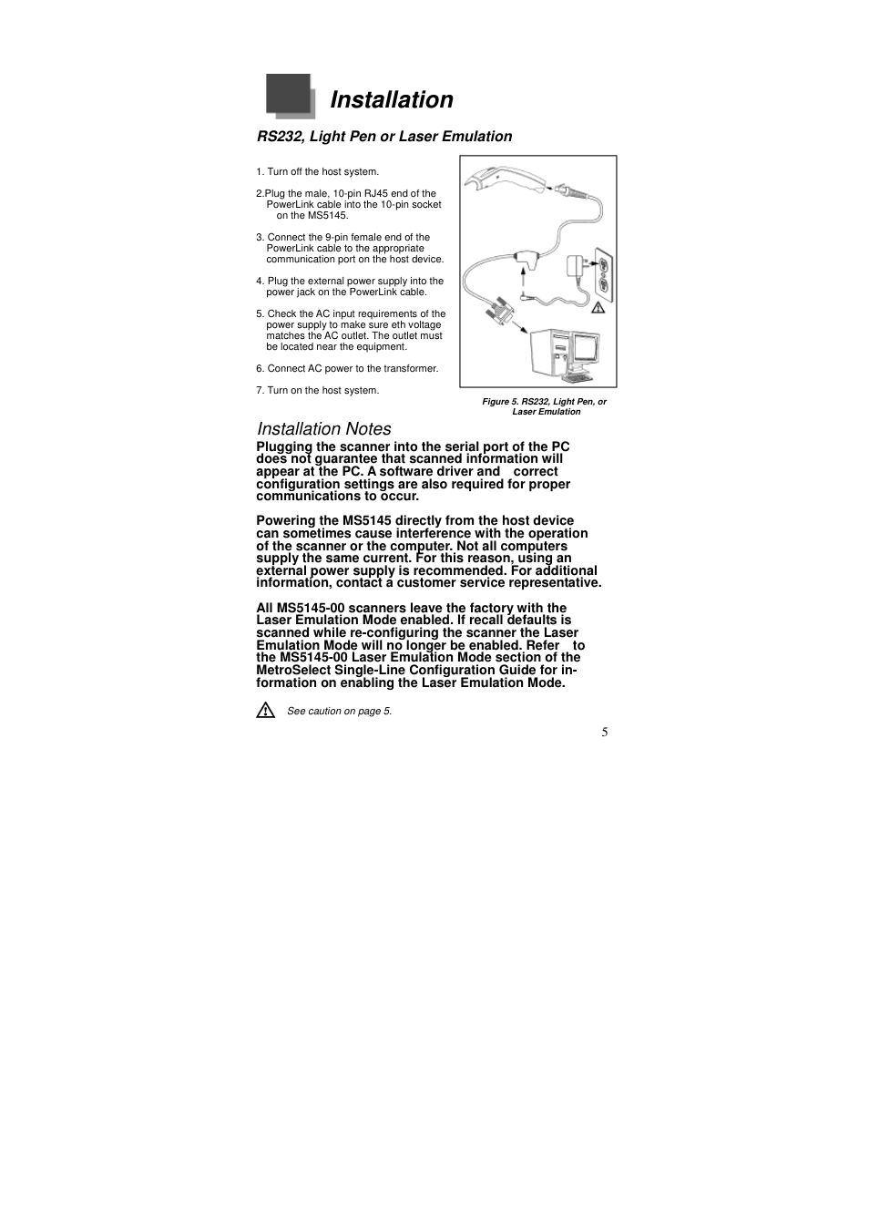 Installation | Posiflex MS-5145 User Manual | Page 5 / 24