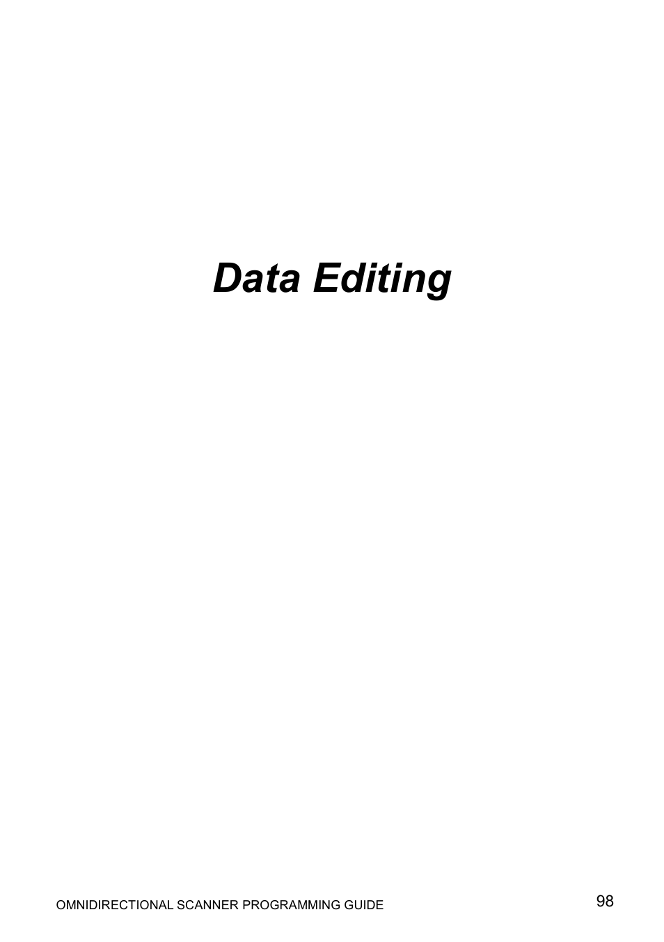 Data editing | Posiflex LS-1000 User Manual | Page 106 / 303