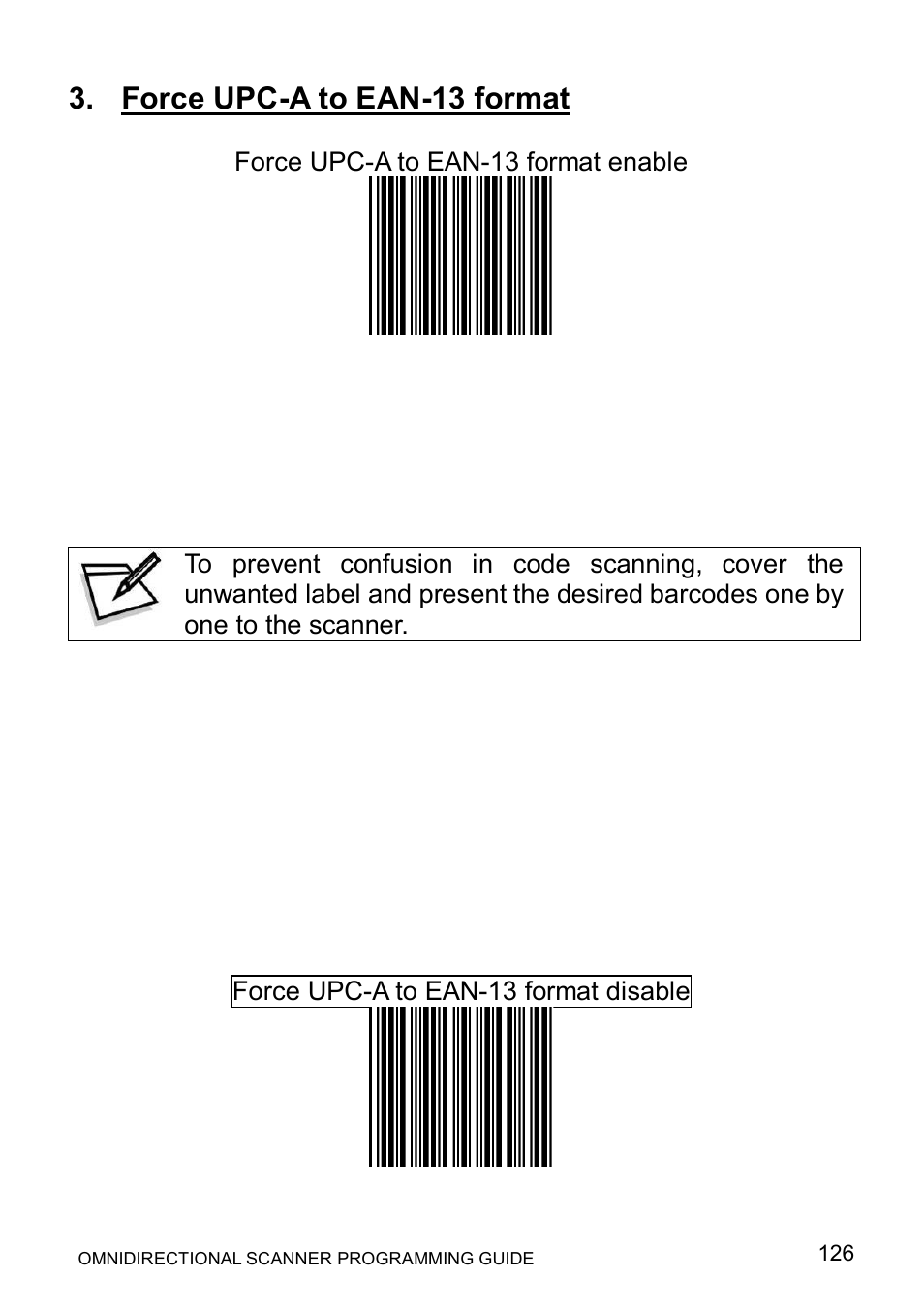 Force upc-a to ean-13 format | Posiflex LS-1000 User Manual | Page 134 / 303