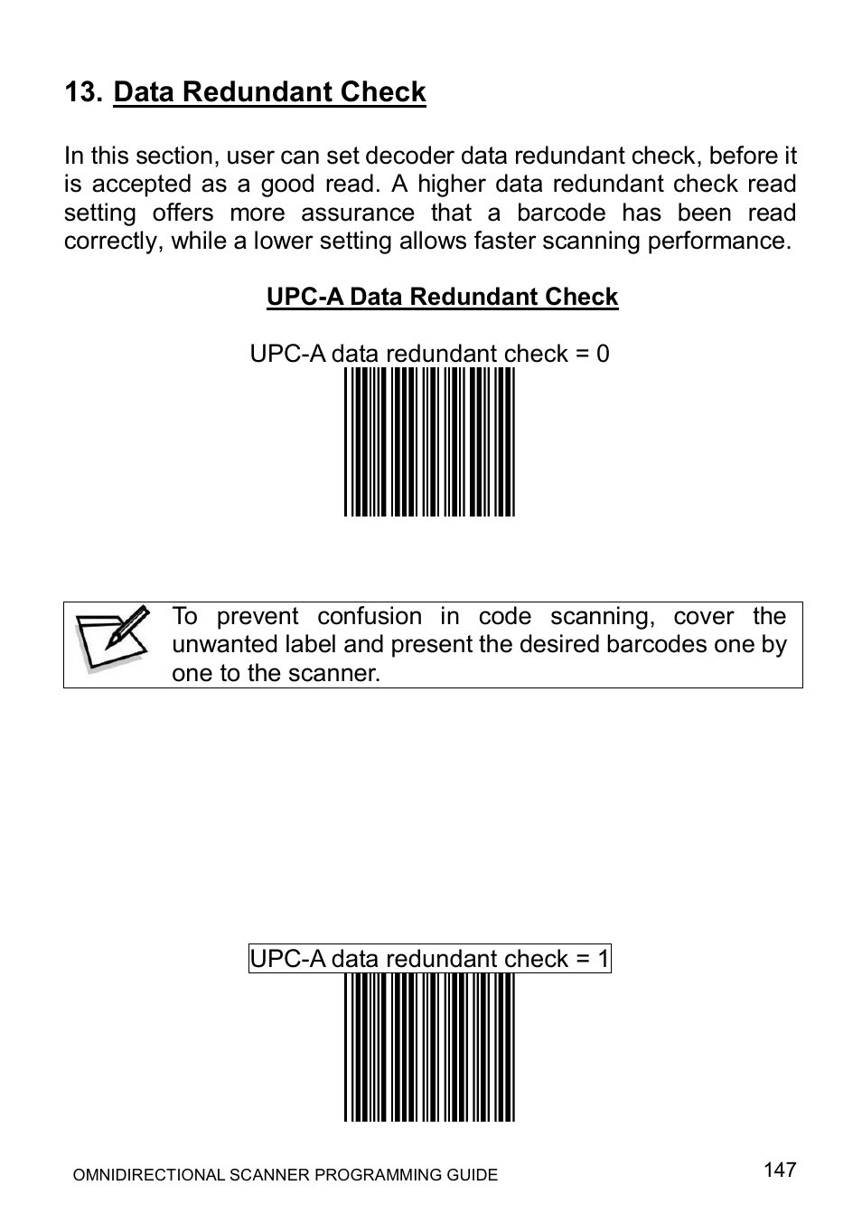 Data redundant check | Posiflex LS-1000 User Manual | Page 155 / 303