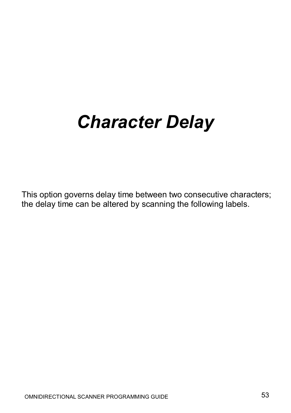 Character delay | Posiflex LS-1000 User Manual | Page 61 / 303