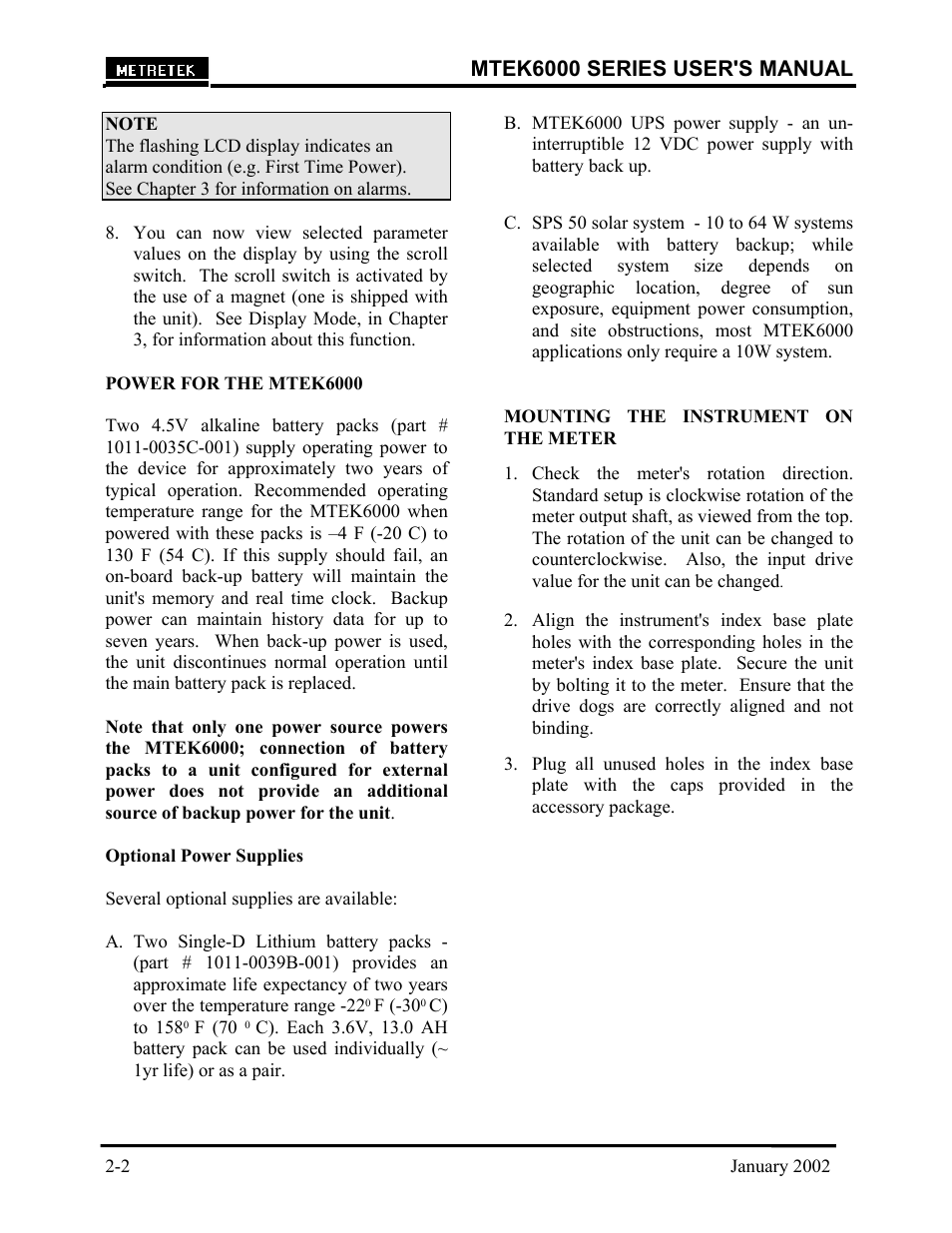 Mtek6000 series user's manual | Compaq MTEK6000 User Manual | Page 12 / 81