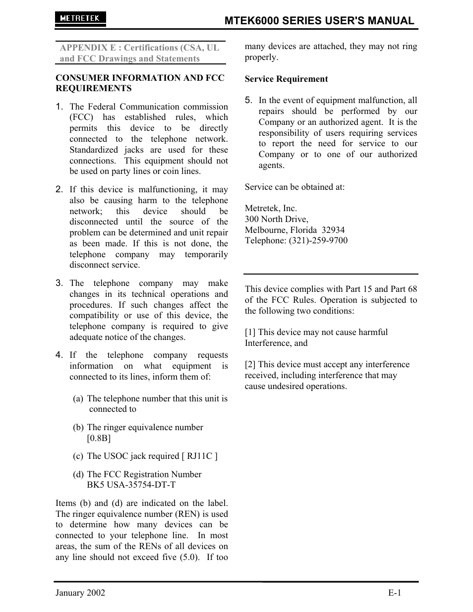 Mtek6000 series user's manual | Compaq MTEK6000 User Manual | Page 71 / 81