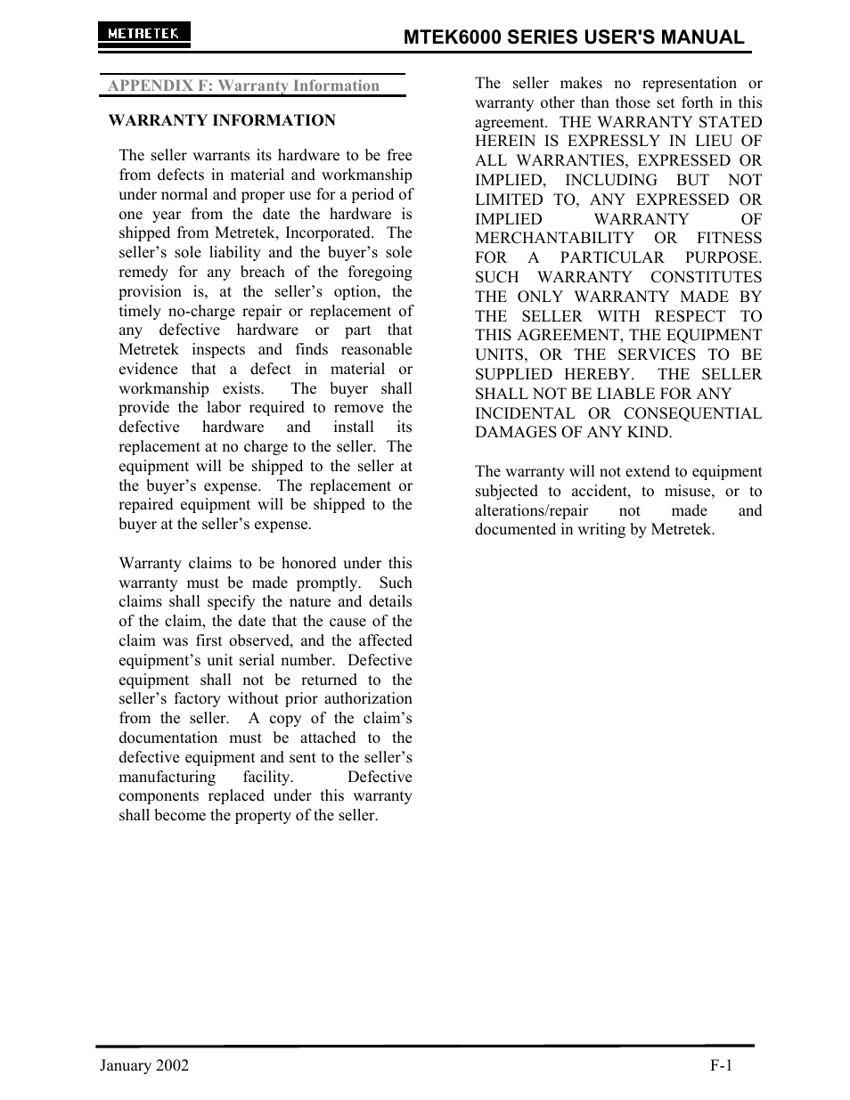 Mtek6000 series user's manual | Compaq MTEK6000 User Manual | Page 75 / 81