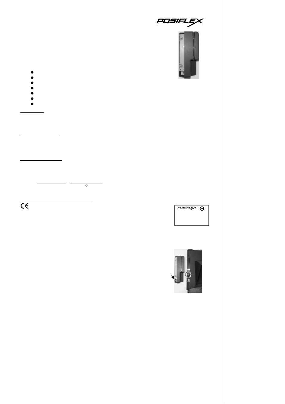 Posiflex FA-266 User Manual | 2 pages