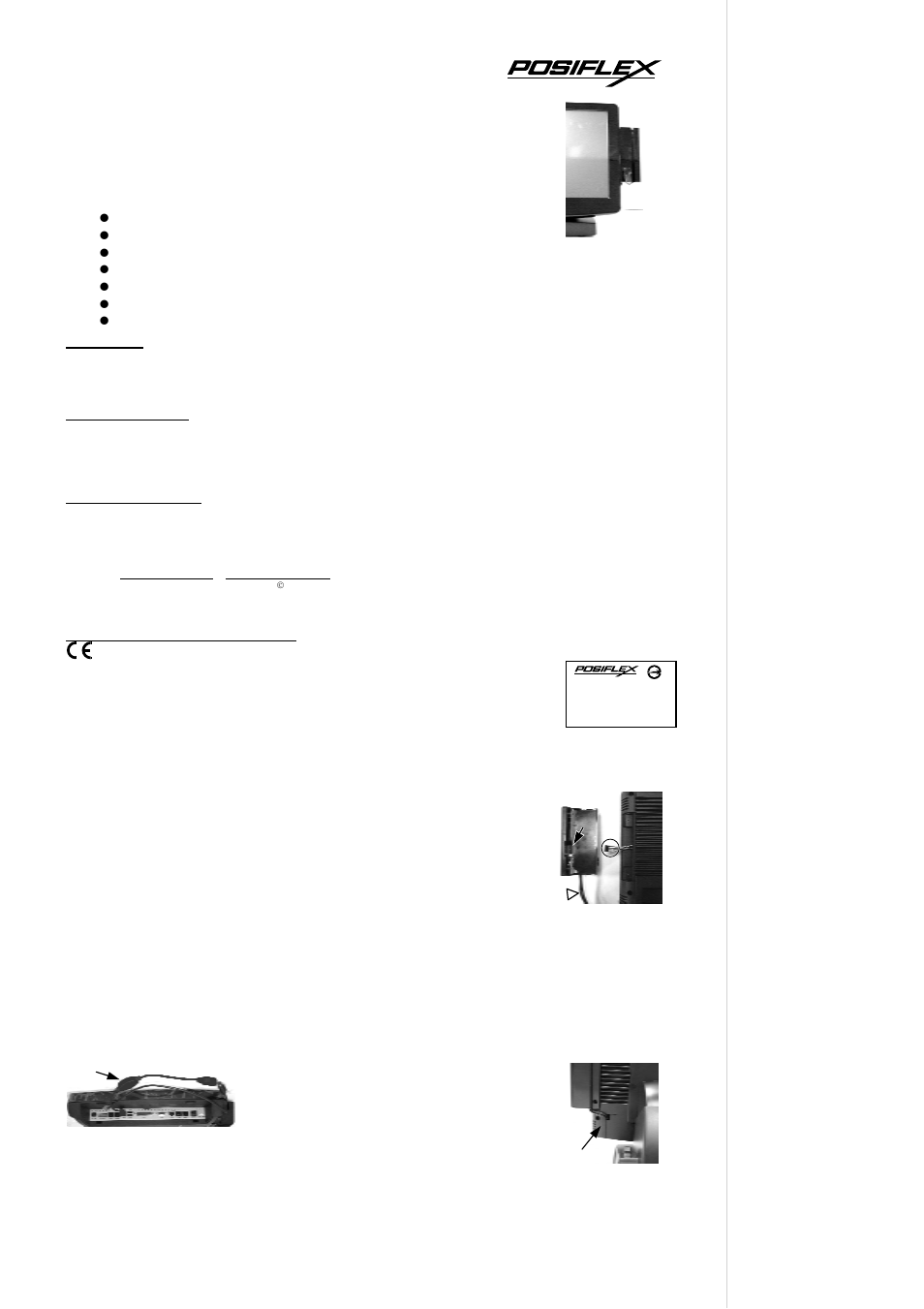 Posiflex SD-600 User Manual | 2 pages