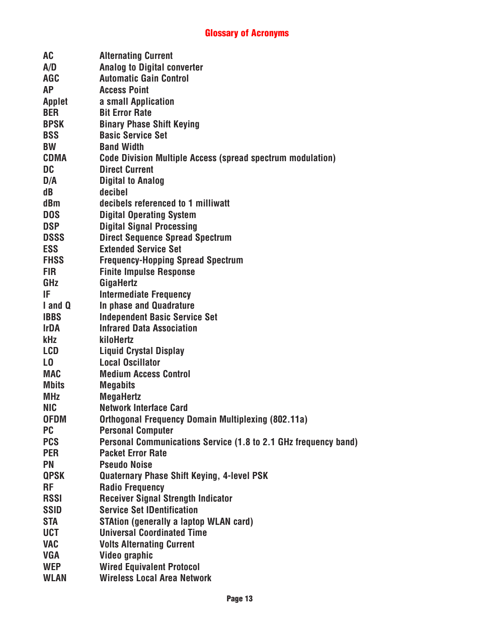 Compaq Wireless Multi-band Signal Meter System Wolf User Manual | Page 14 / 19