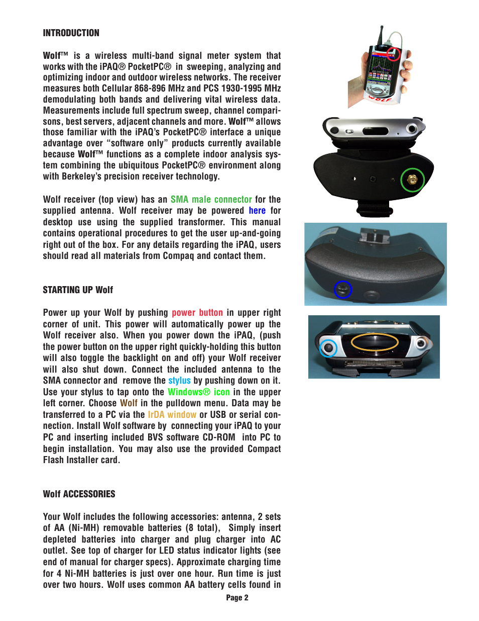 Compaq Wireless Multi-band Signal Meter System Wolf User Manual | Page 3 / 19