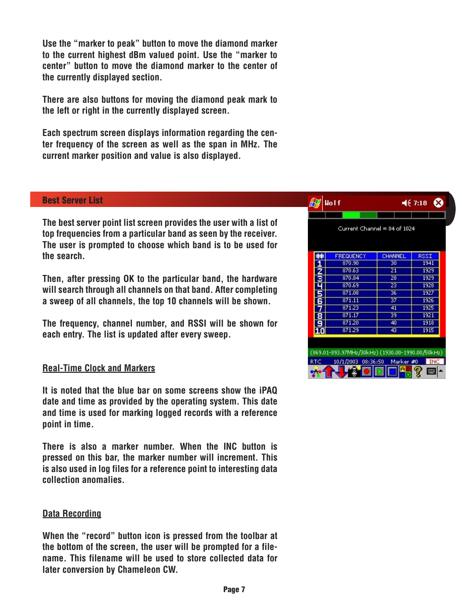 Compaq Wireless Multi-band Signal Meter System Wolf User Manual | Page 8 / 19
