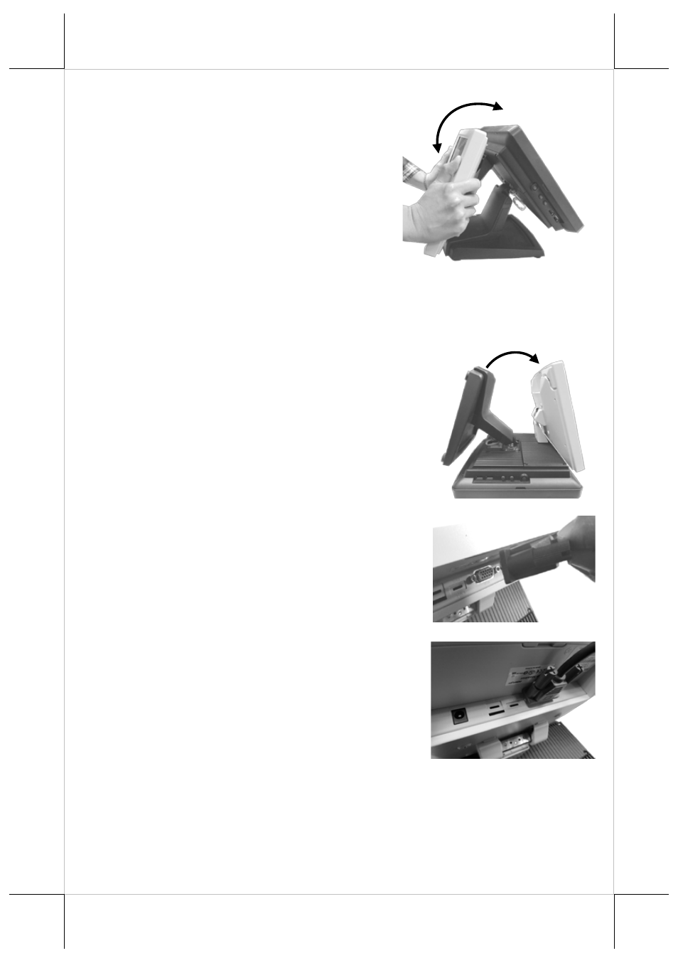Connecting the vga cable | Posiflex LM-2212X User Manual | Page 9 / 20