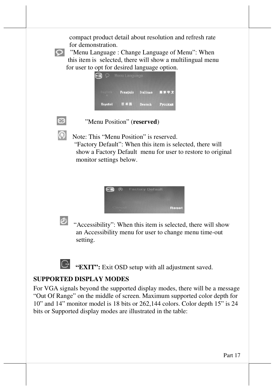 Posiflex LM-3010F User Manual | Page 17 / 20