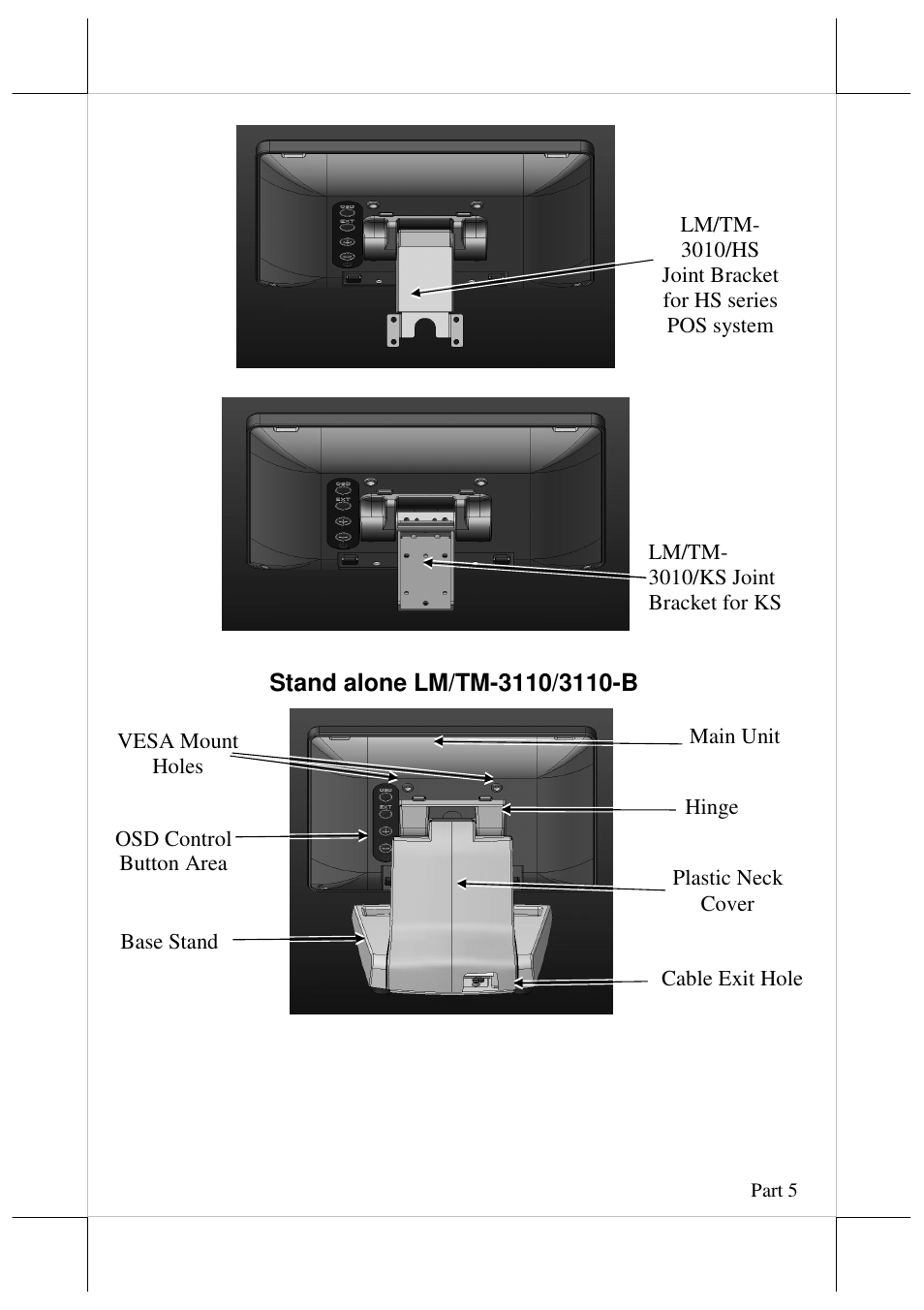 Posiflex LM-3010F User Manual | Page 5 / 20