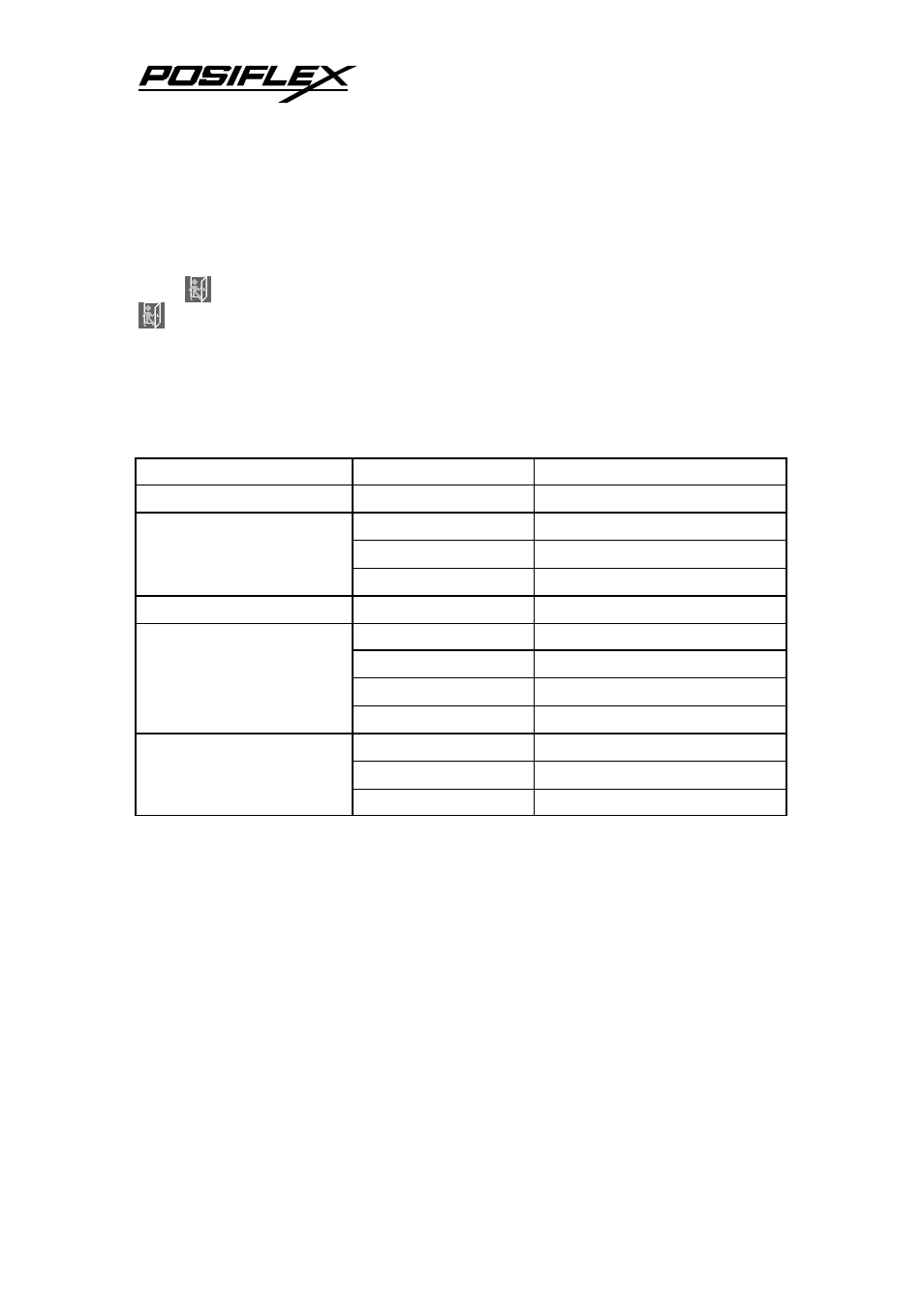 Viii. supported display modes | Posiflex TM-6100 User Manual | Page 14 / 14