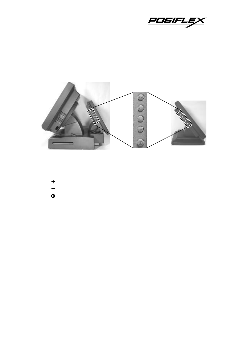 Vii. power & osd | Posiflex TM-6100 User Manual | Page 9 / 14