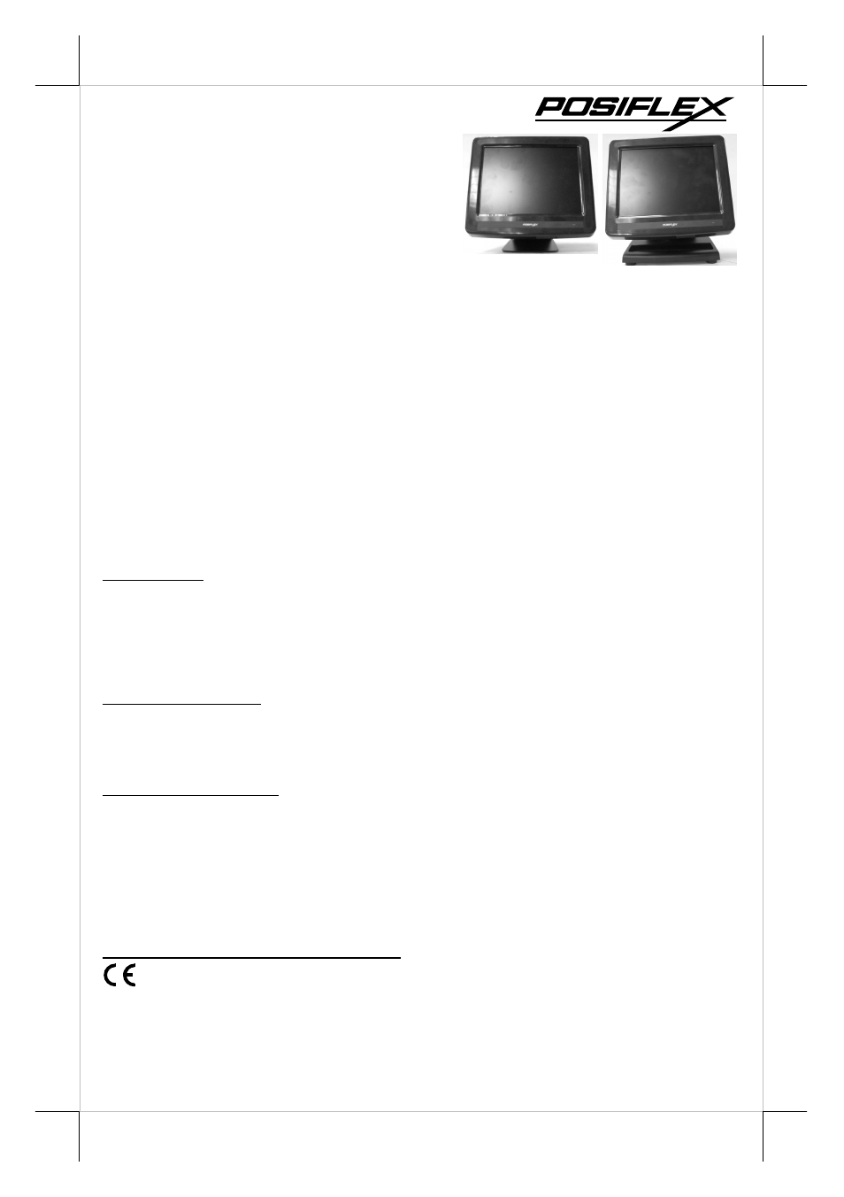 Posiflex LM-2008E User Manual | 10 pages