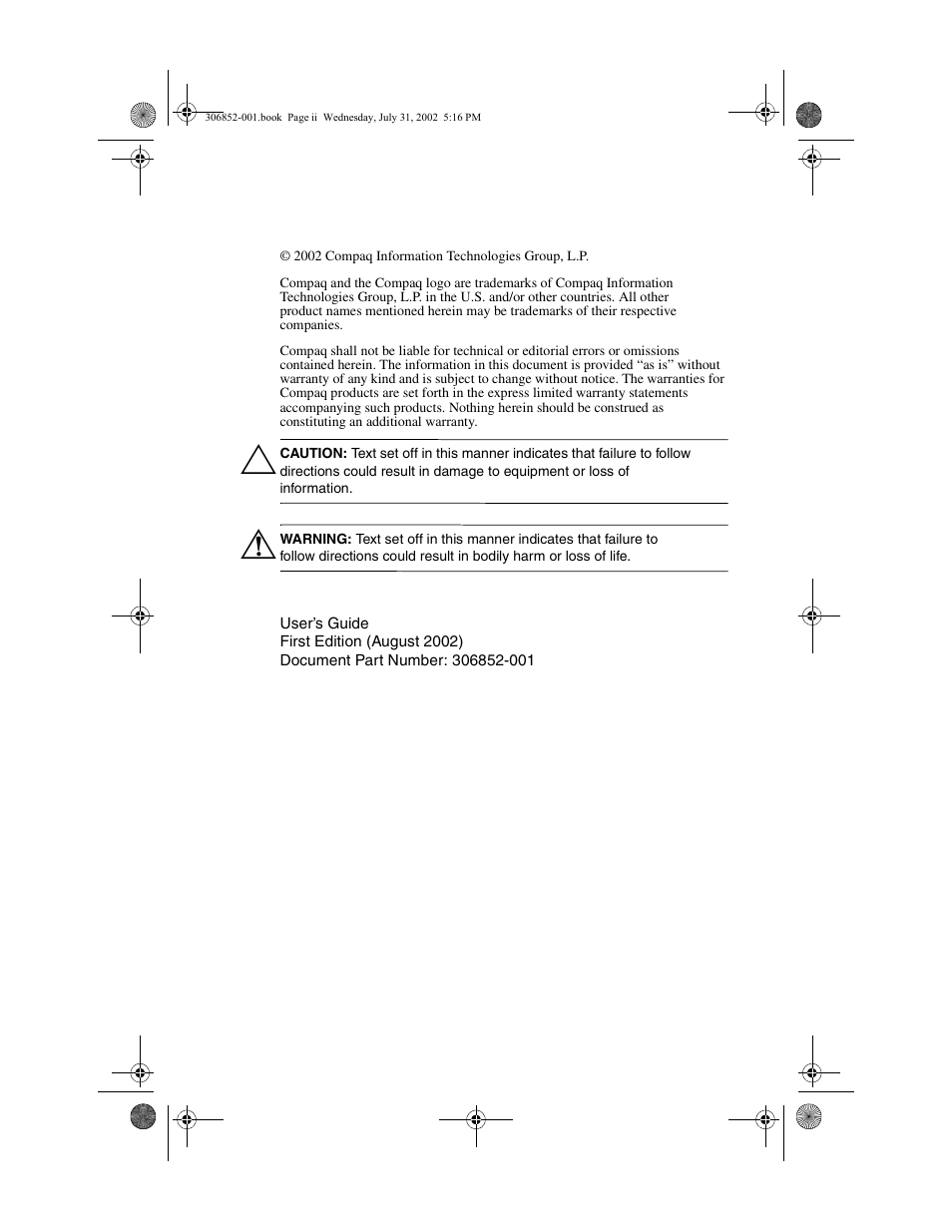 Compaq 5700 User Manual | Page 2 / 54