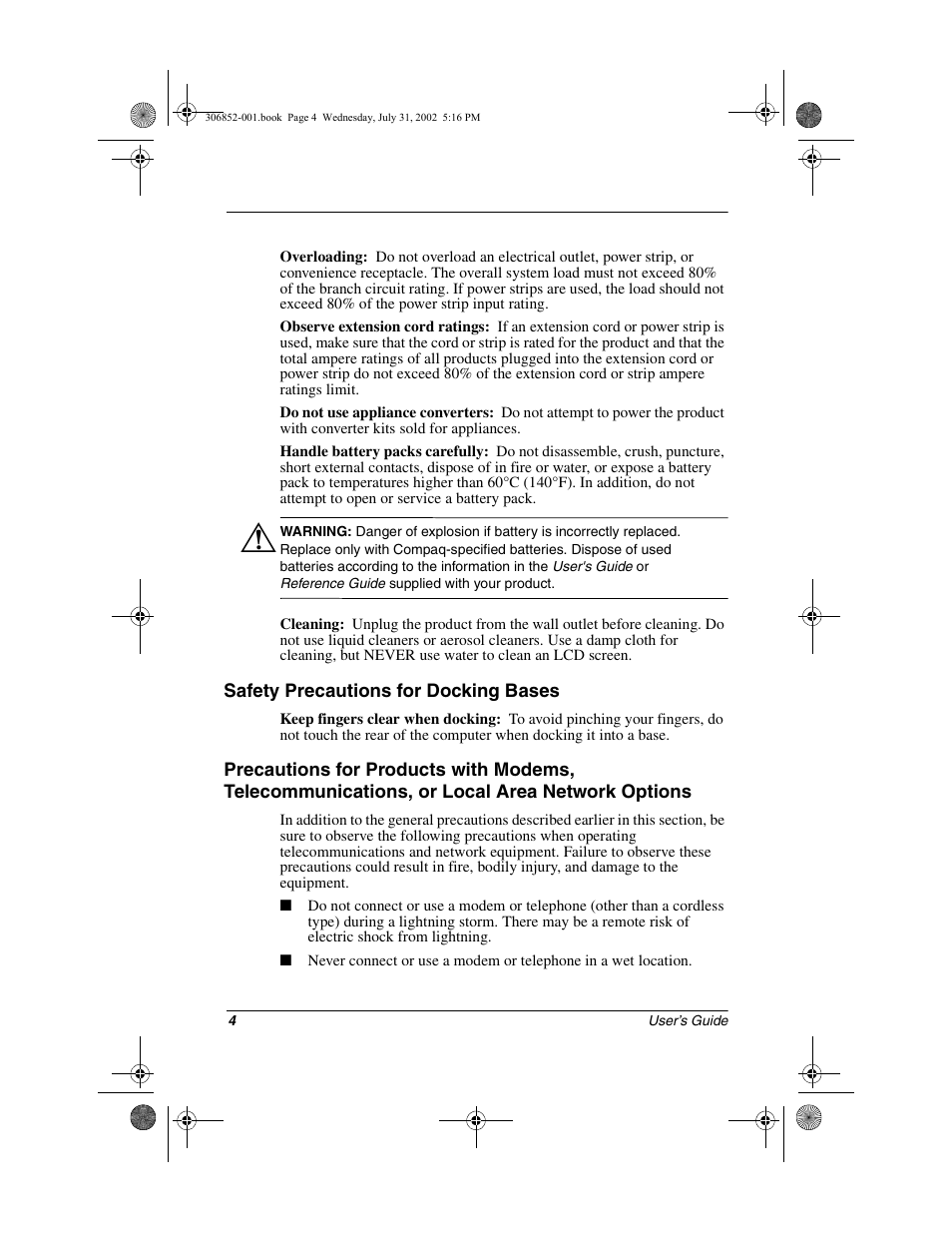 Compaq 5700 User Manual | Page 6 / 54