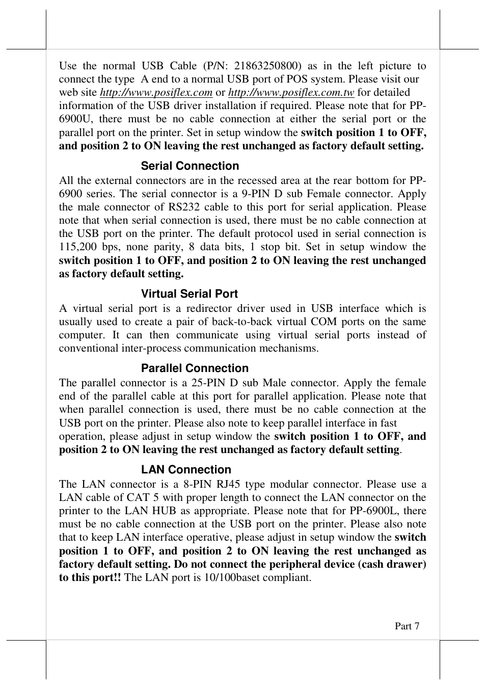 Posiflex AURA-6900 User Manual | Page 7 / 20