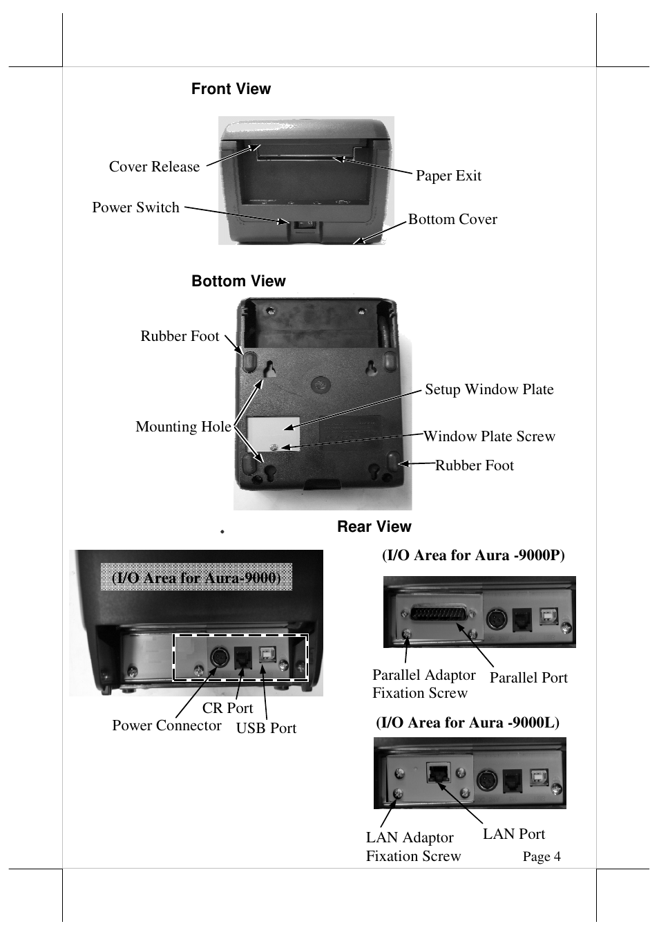 Posiflex AURA-9000 User Manual | Page 4 / 20