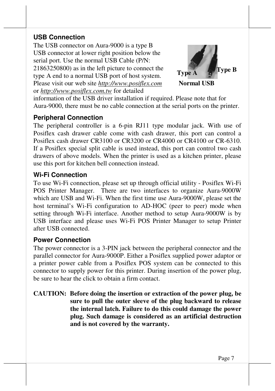 Posiflex AURA-9000 User Manual | Page 7 / 20
