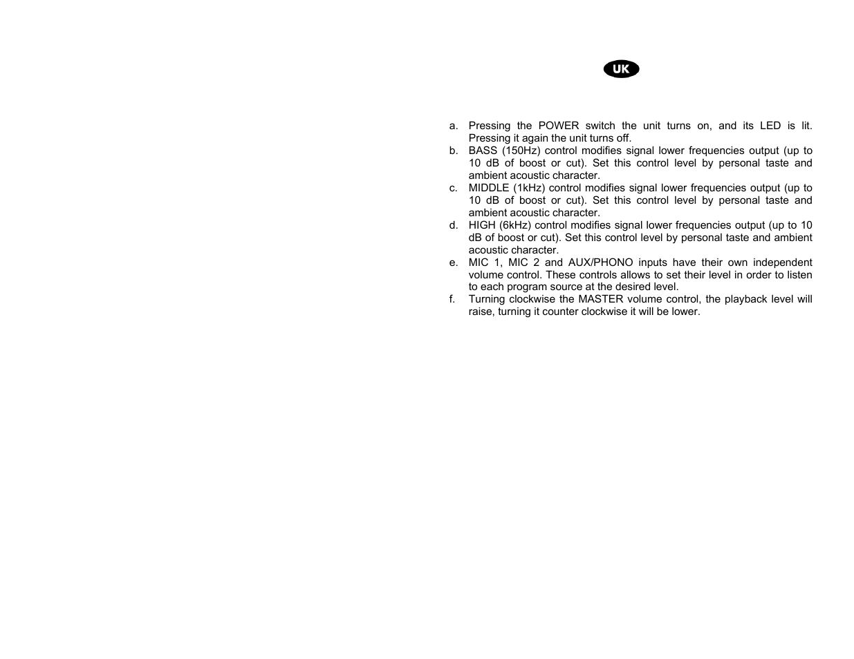 Proel AMP03 User Manual | Page 12 / 15