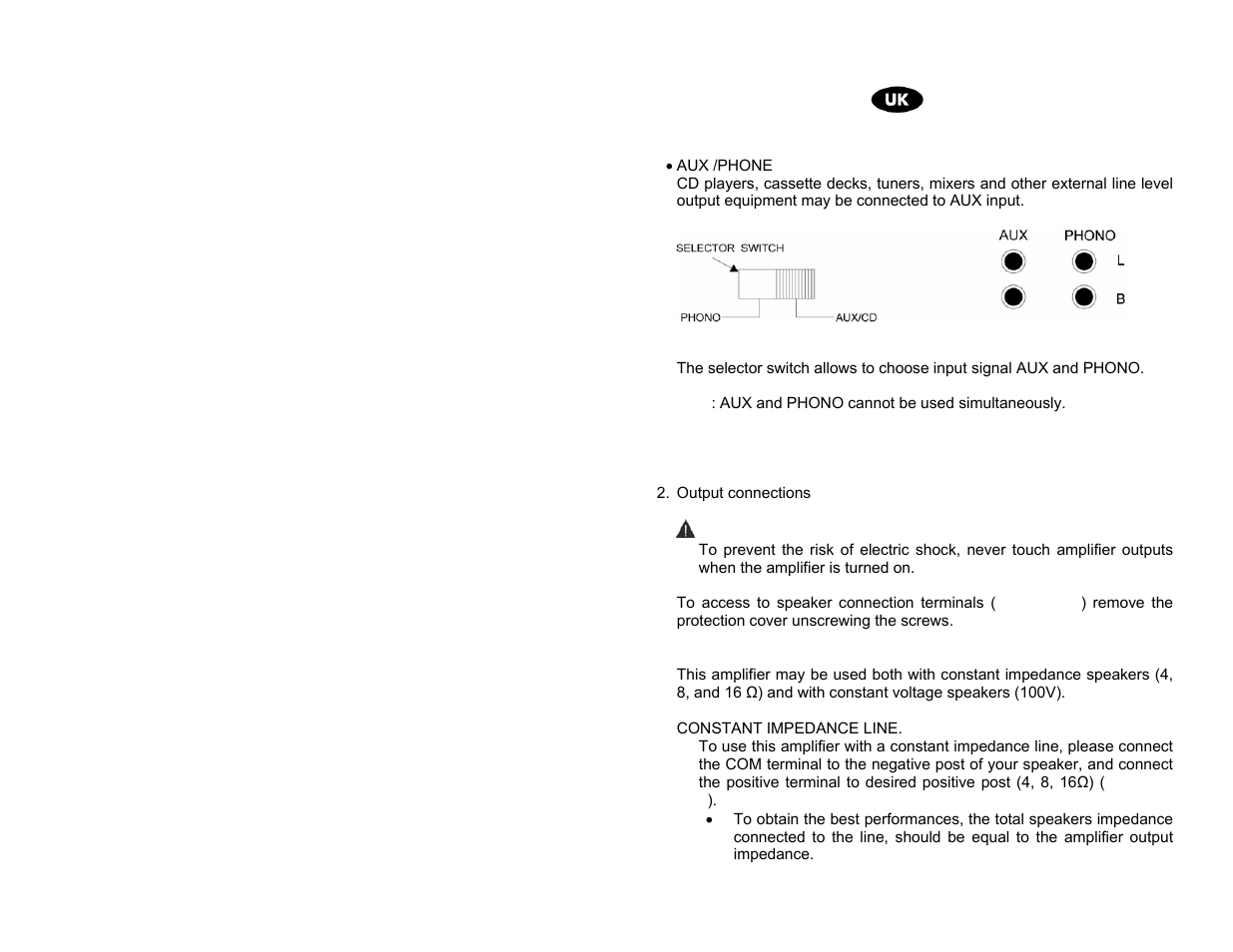 Proel AMP03 User Manual | Page 9 / 15