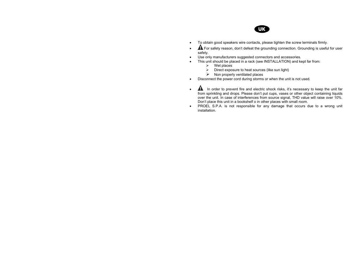 Proel ACDT90 User Manual | Page 5 / 20