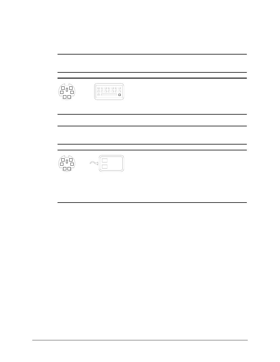 Pin assignments, Table 8-2 keyboard, Table 8-3 mouse | Compaq AP500 User Manual | Page 161 / 179