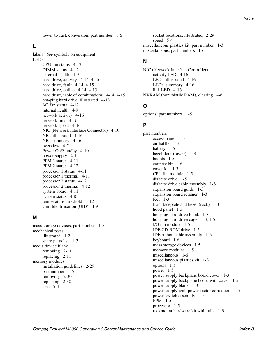 Compaq PROLIANT ML350 User Manual | Page 86 / 89