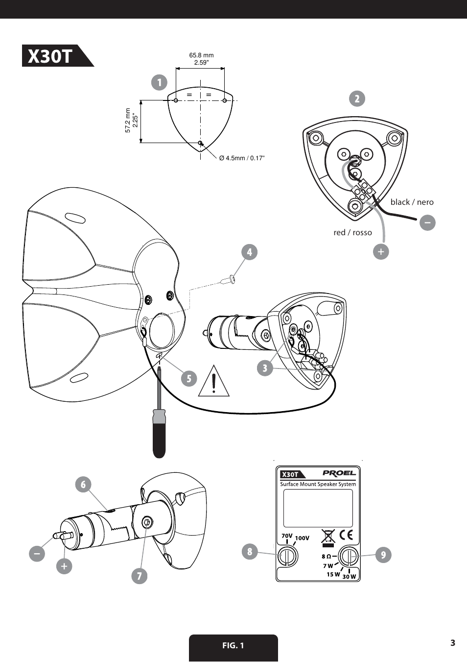 Proel X30TB User Manual | Page 3 / 16
