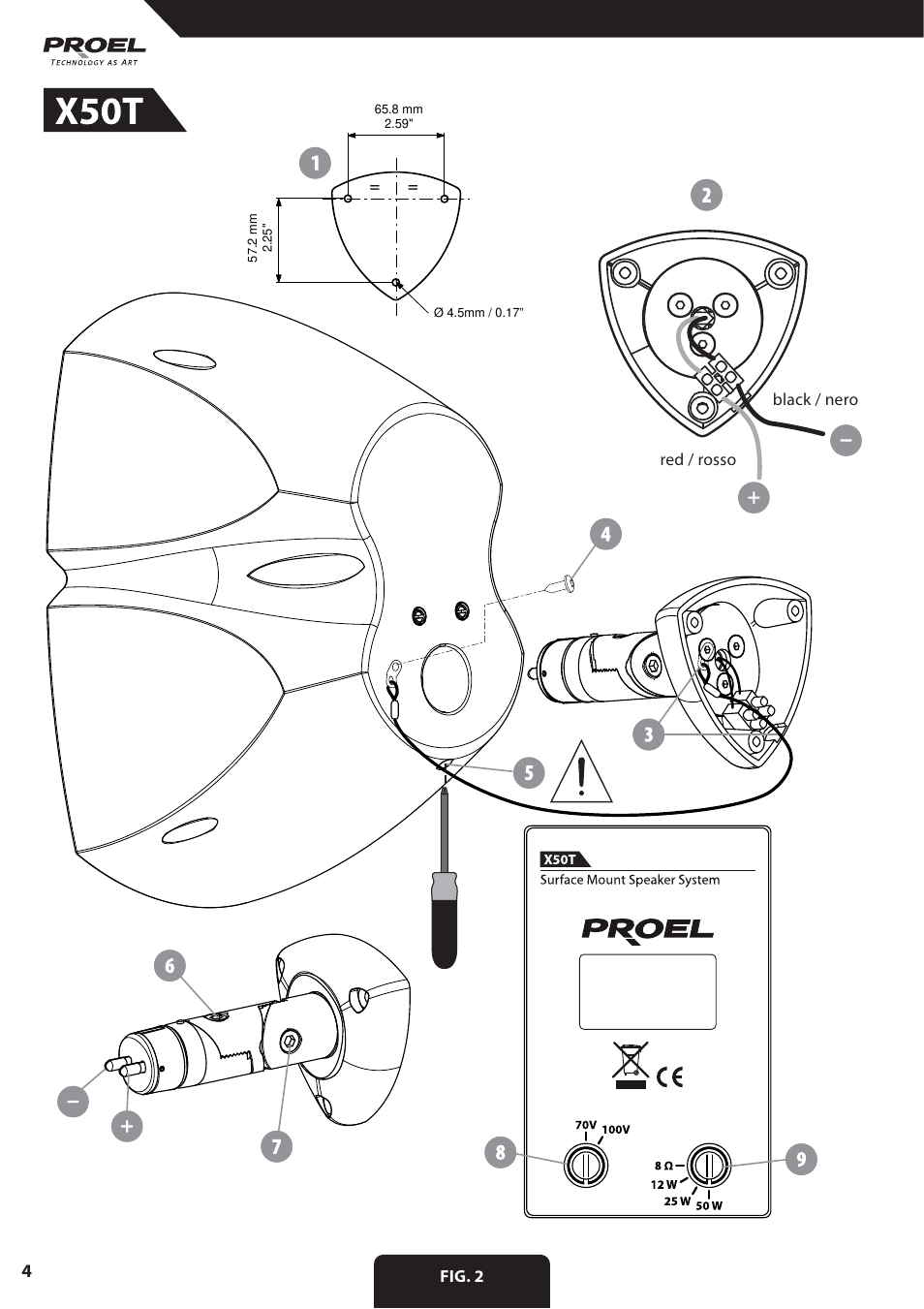 Proel X30TB User Manual | Page 4 / 16
